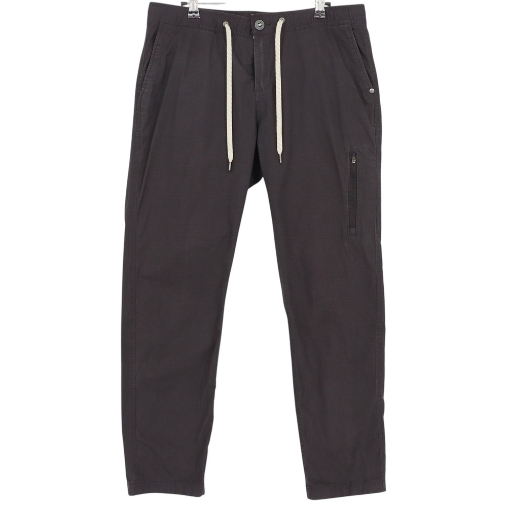 Vuori Womens Ripstop Performance Pants Size L Charcoal Gray Organic Cotton VW401
